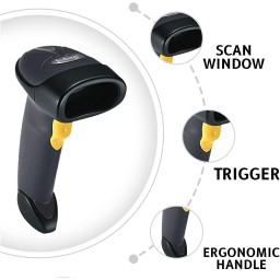 Zebra LS2208 1D general purpose barcode scanner