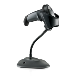Zebra Li2208 1D barcode scanner reader + stand