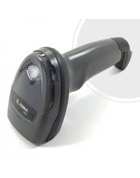 Zebra DS2208 1D + 2D barcode scanner with stand