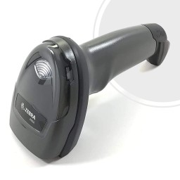 Zebra DS2208 1D + 2D barcode scanner with stand