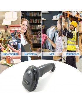 Zebra DS2278 1D + 2D wireless barcode scanner + stand