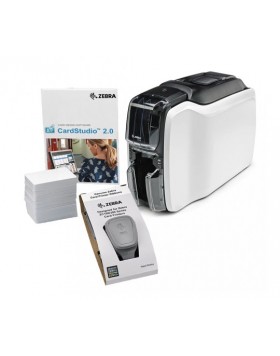 Zebra ZC100 quickcard solution: card printer + software + cards