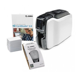 Zebra ZC100 quickcard solution: card printer + software + cards
