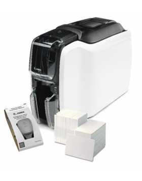 Zebra ZC100 quickcard solution: card printer + software + cards