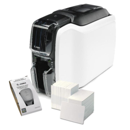 Zebra ZC100 quickcard solution: card printer + software + cards