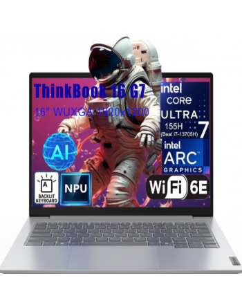 Lenovo thinkbook 16 G7 core ultra 7, 8GB ddr5, 512GB ssd, ARC graphics, 16 inch 21MS000NGQ