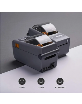 Zebra ZD411 2-inch advanced direct thermal desktop label printer
