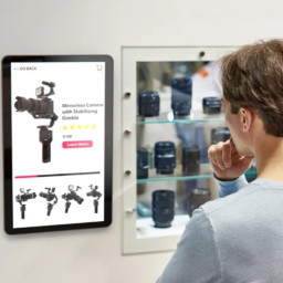 Zebra TD50, 15 inch touch kiosk display