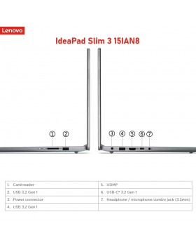 Lenovo IdeaPad Slim 3 N100 8/25615.6″ 82XB00G3DP
