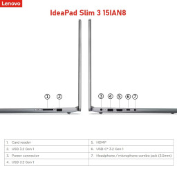 Lenovo IdeaPad Slim 3 N100 8/25615.6″ 82XB00G3DP