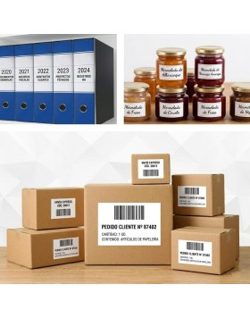 Thermal labels roll size 40x25mm (1000 labels/roll)