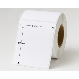 Thermal labels roll size 80mm x 127mm 200 labels/roll