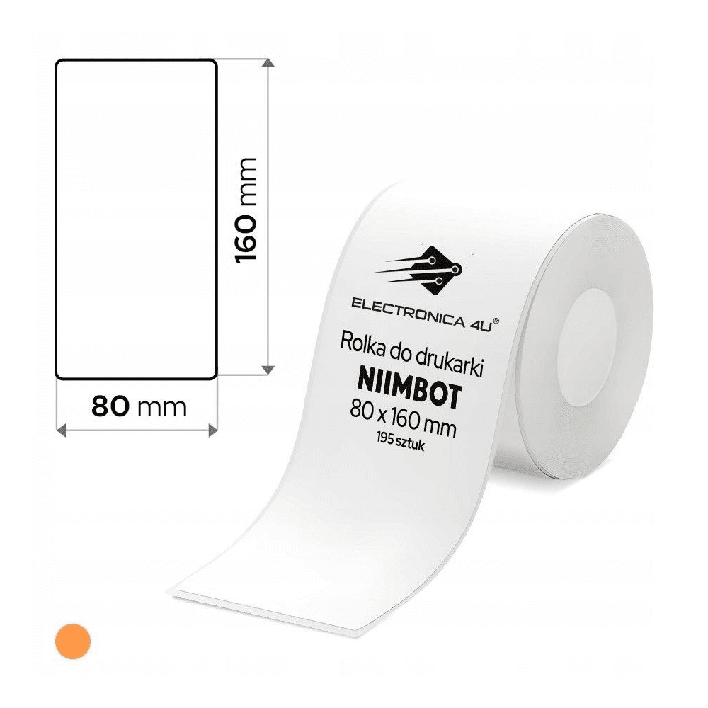 80*160 Polypropylene (water proof, tear proof and oil proof) thermal labels 195/roll