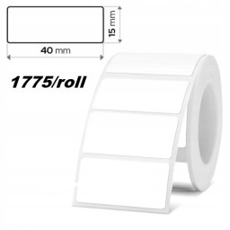 40*15 Polypropylene (water proof, tear proof and oil proof) thermal labels 1775/roll