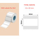 40*20 white Polypropylene (water proof, tear proof and oil proof) thermal labels 1300/roll