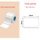 50*30 white Polypropylene (water proof, tear proof and oil proof) thermal labels 900/roll