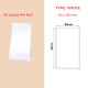 50*80 white Polypropylene (water proof, tear proof and oil proof) thermal labels 95/roll