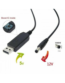 Cable USB to 12V or 9V DC...