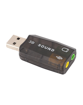 External USB sound card to...